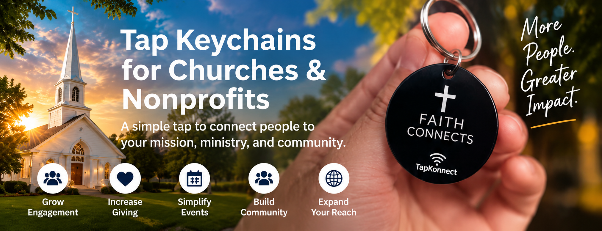Tap Keychains for Churches and Nonprofits